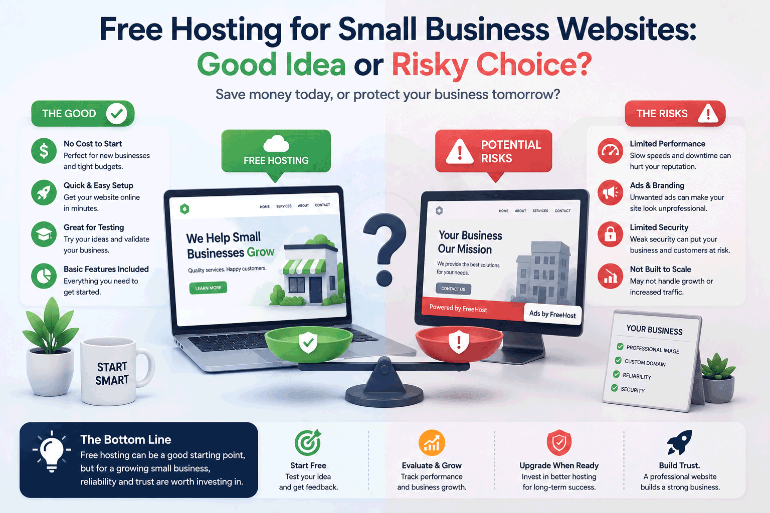 Free Hosting for Small Business Websites: Good Idea or Risky Choice?