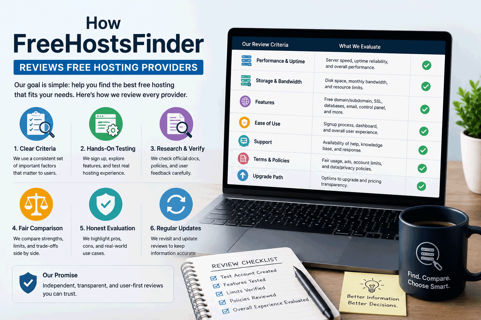 How FreeHostsFinder Reviews Free Hosting Providers