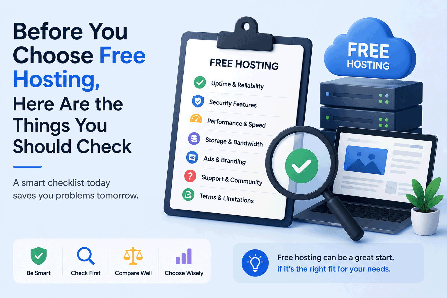 Before You Choose Free Hosting, Here Are the Things You Should Check