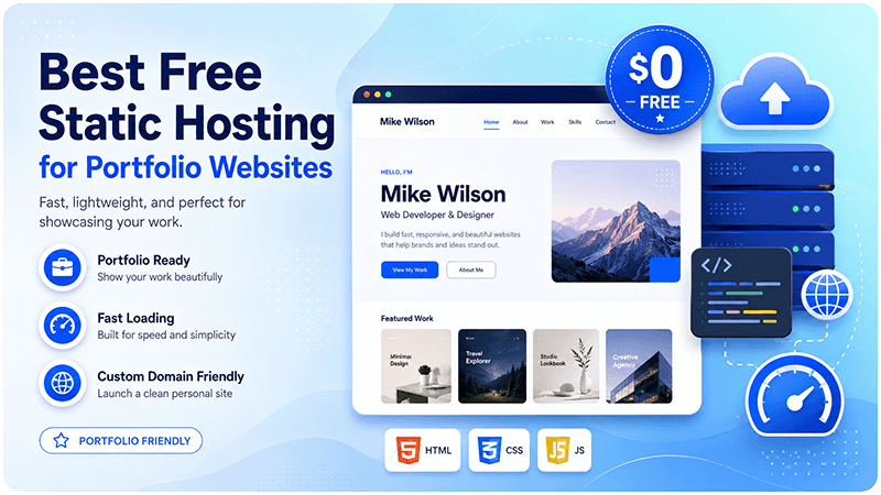 Best free static hosting for portfolio websites