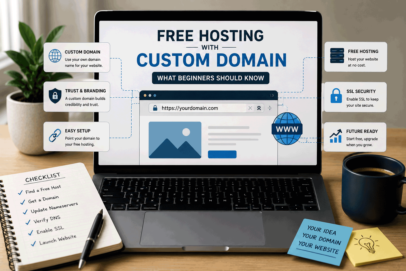 Free Hosting with Custom Domain: What Beginners Should Know